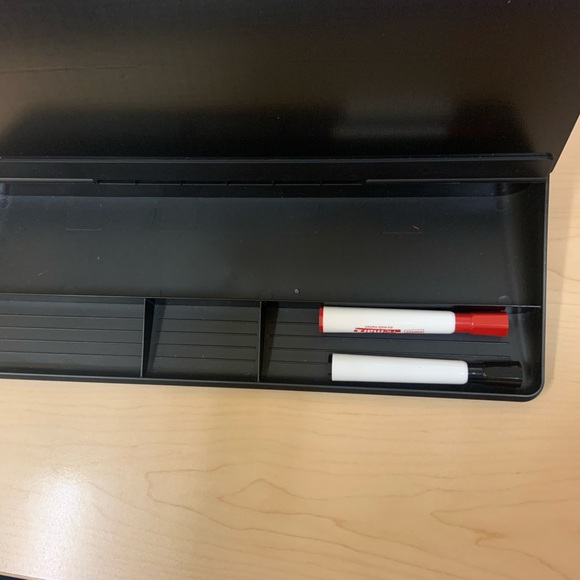 Dry Erase Computer Desk Pad- Desktop Glass Whiteboard with Organizer - Picture 4 of 6